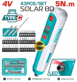 TOTAL 4V Cordless Screwdriver, TOTAL screwdriver Bangladesh, TOTAL power tools, cordless screwdriver Bangladesh, 4V screwdriver set, TSDLI04062 Bangladesh, TOTAL 43pcs set, cordless screwdriver set Bangladesh, rechargeable screwdriver, electric screwdriver Bangladesh, handheld power tool Bangladesh, TOTAL 4V tool set, screwdriver with bits, screwdriver kit Bangladesh, USB-C rechargeable screwdriver, LED light screwdriver, best cordless screwdriver BD, power screwdriver Bangladesh, household screwdriver tool, DIY screwdriver set, home repair tools BD, TOTAL tool accessories, screwdriver bits 43pcs, professional screwdriver set BD, light cordless driver, torque screwdriver tool, compact screwdriver Bangladesh, battery powered screwdriver BD, portable screwdriver tool, electronic screwdriver set BD, TOOL-TSDLI04062, TOTAL screwdriver price BD, buy cordless screwdriver BD, solar.com.bd power tools, tool accessories Bangladesh, diy tools Bangladesh, hardware tools BD, workshop tools Bangladesh, gift for handyman BD, easy screw driver, adjustable power tool BD, screwdriving set rechargeable, lithium battery screwdriver BD, screwdriver with LED, multi bit screwdriver set BD, ergonomic cordless driver, quick change bit screwdriver, household DIY tool BD, compact 4V driver, budget cordless screwdriver BD, power tools online BD, screwdriver with case BD, home improvement tools BD, tool kit Bangladesh, TOTAL 4V cordless, battery tool Bangladesh, beginner screwdriver set BD, professional DIY tools BD, screwdriver online BD, best seller screwdriver BD, quality power tool BD, TOTAL brand tool, reliable screwdriver BD, strong torque screwdriver BD, light work screwdriver BD, electronics repair tools BD, furniture assembly tool BD, workshop essentials BD, home tools online, screwdriver Bangladesh market, versatile screwdriver set BD, daily use power tool BD, tech tools BD, electrical tools BD, mechanical tools BD, bit set 43pcs BD, high quality screwdriver BD, value screwdriver set BD, power screwdriver online, cheap cordless driver BD, branded power tools BD, solar tools BD, tool collection Bangladesh, kit for builders BD, tool equipment BD, home fixer tools BD, cordless screwdriver deals BD, flash sale screwdriver BD, discount Total tool BD, screwdriving solutions BD, portable DIY tools BD, family repair tools BD, convenient screwdriver BD, safe power tool BD, USB charger screwdriver BD, home accessory tools BD, everyday tools BD, try screwdriver BD, new arrival cordless tools BD, recommended power tools BD, trending tools BD, modern screwdriver BD, hand power screwdriver BD, tool gift BD, tool set deals BD, online offers BD, local tool shop BD, free shipping tools BD, warranty screwdriver BD, trusted tools BD, best price screwdriver BD, top rated screwdriver BD, shopper choice tools BD, user friendly screwdriver BD, multifunction screwdriver BD, strong battery screwdriver BD, residential tools BD, professional workshop tools BD, indoor tools BD, outdoor tools BD, lightweight driver BD, heavy duty screwdriver BD, compact power tool BD, driver bits set BD, good quality screwdriver BD, value for money tools BD, customer favorite tools BD, easy to use driver BD, reliable cordless screwdriver BD, ergonomic grip screwdriver BD, screw fixing tool BD, bit organizer case BD, handy tool BD, screw tightening tool BD, bit extension screwdriver BD, convenient power tool BD, screwdriver for all screws BD, domestic tool BD, urban DIY tools BD, popular power tools BD, must have tools BD, essential screwdriver BD, special offer tools BD, best for gifts BD, screwdriver price Bangladesh, product tag BD, SEO tags BD, ecommerce tags BD, marketplace tags BD, classifieds tags BD, online shop tags BD, digital shop tags BD, brand keywords BD, tool category tags BD, hardware category BD, gadget tools BD, smart tools BD, trending products BD, new tools BD, quality tools BD, affordable tools BD, workshop gear BD, handyman kit BD, construction tools BD, repair tools BD, electric driver BD, cordless power tool BD, screwdriver accessories BD, tool accessories BD, bit set BD, fastener tool BD, screw tool BD, home maintenance tools BD, general tools BD, job site tools BD, DIY enthusiast tools BD, beginner toolkit BD, advanced screwdriver BD, technician tool BD, service tool BD, garage tools BD, instrument tools BD, small power tool BD, electronic repair BD, device repair BD, furniture fixing BD, appliance tool BD, LED work light BD, USB-C tool BD, rechargeable battery tool BD, modern tool BD, save energy tool BD, portable energy tool BD, handy electric driver BD, professional grade screwdriver BD, tech repair screwdriver BD, everyday maintenance BD, reliable brand TOTAL BD, TOTAL tools online, TOTAL tools BD shop, TOTAL cordless driver BD, high performance tool BD, ergonomic design tool BD, compact design screwdriver BD, durable power tool BD, impact driver alternative BD, versatile tool BD, tool for professionals BD, tool for students BD, workshop equipment BD, garage equipment BD, construction equipment BD, power tool tags BD, sale tag BD, discount tag BD, offering tag BD, seasonal sale BD, gift tool BD, festival offer BD, clearance sale BD, best deal BD, quality assurance BD, warranty included BD, original brand BD, authentic TOTAL BD, purchase tool BD, checkout tool BD, add to cart BD, fast delivery BD, secure payment BD, customer support BD, tool reviews BD, user review BD, feature rich tool BD, compact screwdriver BD, cordless driver set BD, complete tool kit BD, essential DIY BD, power tool essentials BD, effective screwdriver BD, long lasting tool BD, strong performance BD, versatile usage BD, indoor maintenance BD, outdoor maintenance BD, easy handling BD, fast charging screwdriver BD, USB-C powered BD, tool blog BD, how to use screwdriver BD, screwdriver tips BD, screwdriver tricks BD, screwdriver guide BD, tool learning BD, screwdriver benefits BD, save time tool BD, screw fixing faster BD, work light tool BD, shop now BD, buy now BD, best choice BD, customer preferred BD, highly rated tool BD, trusted seller BD, reputable brand BD, quality build BD, compact tool set BD, bit range BD, magnetic bit holder BD, screwdriver features BD, screwdriver benefits BD, how to choose BD, compare screwdrivers BD, feature comparison BD, screwdriver buyer guide BD, user experience BD, product overview BD, product details BD, why choose TOTAL BD, top screwdriver BD, popular tool BD, must have for home BD, must have for workshop BD, household essential BD, gift for father BD, gift for brother BD, gift for husband BD, tool lover gift BD, practical gift BD, value tool set BD, work smarter BD, make life easier BD, fast work tool BD, reliable performance BD, trusted quality BD, branded tool BD, popular brand BD, tool innovation BD, quality standards BD, workshop favorite BD, everyday essential BD, maintenance must BD, fix anything BD, screw tightener BD, bit variety BD, complete set BD, ergonomic grip BD, light weight BD, balanced performance BD, efficient driver BD, dependable tool BD, total tool category BD, electronic driver BD, efficient power tool BD, performance guarantee BD.