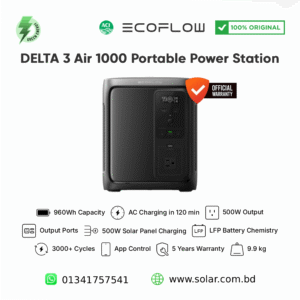 EcoFlow DELTA 3 Air 1000 Portable Power Station