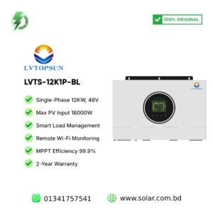 LVTOPSUN 12KW 48V Solar Off-Grid Hybrid Inverter pure sine wave MPPT solar inverter Bangladesh