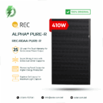 REC Alpha Pure-R 410W Heterojunction Mono Solar Panel