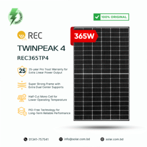 REC TwinPeak 4 Series 365W Half-Cut Mono Solar Panel