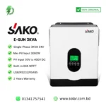 SAKO 3KVA 24V off grid hybrid solar inverter Bangladesh
