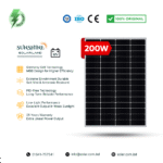SUNSHINE 200W Germany Cell 12V Mono Solar Panel