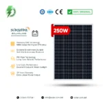 SUNSHINE SolarLand 250W 24V Mono Solar Panel High Efficiency Bangladesh