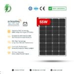 SUNSHINE 55W Germany Cell 12V Mono Solar Panel